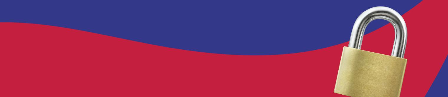 Banner image with a lock