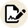 paper written with pen icon