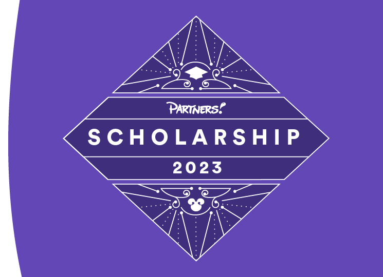 Rhombus Squares with purple background scholarship 2023