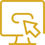 Computer screen with mouse cursor