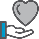 hand carrying heart