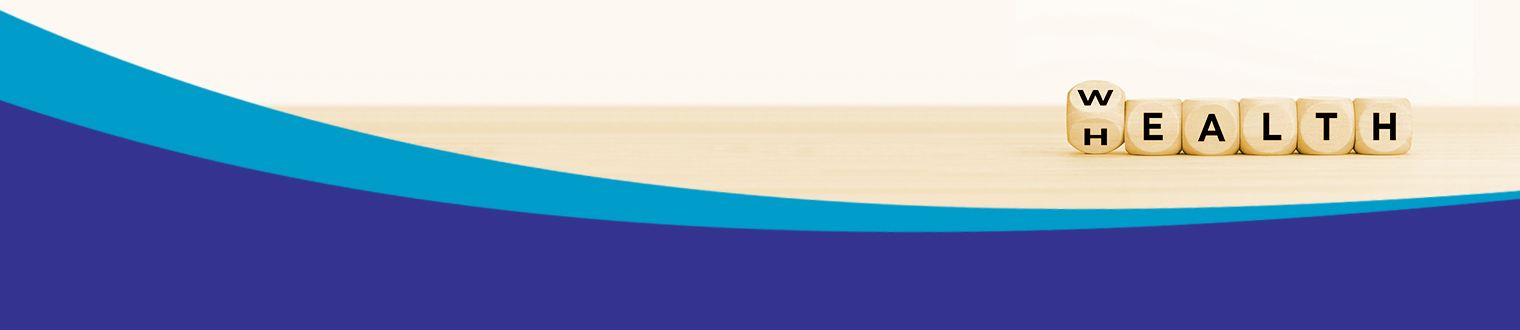 Disney Global Wellness Week header image with beads that say health