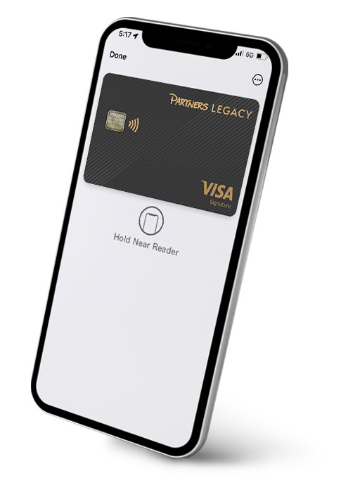 Phone with Partners Legacy Credit Card