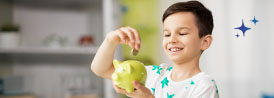 boy with piggy bank